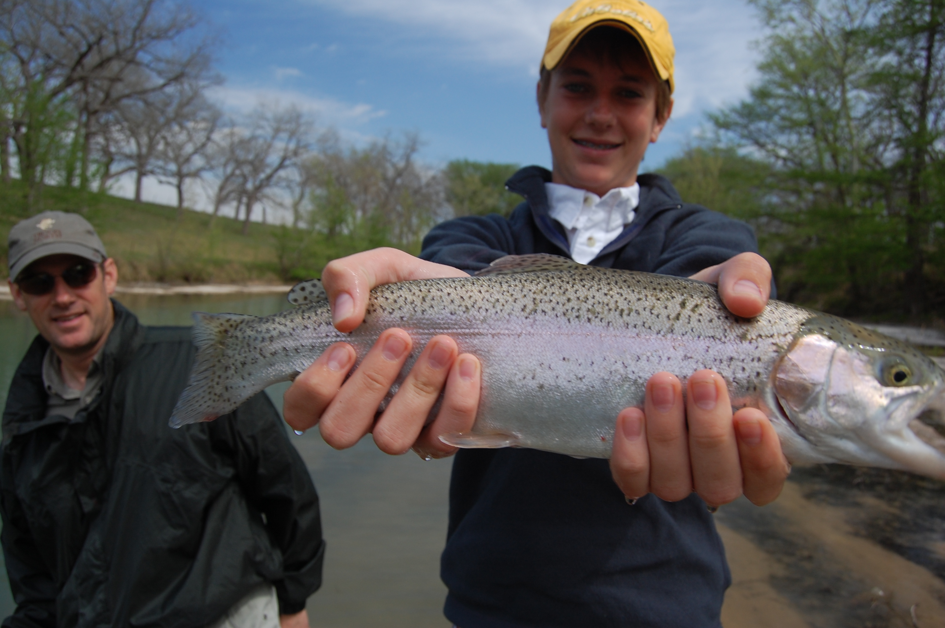 Guadalupe Trout caught while Fly Fishing Texas